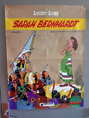 Ancienne affiche lucky luke - affiche,