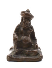 Bronze vitrine okimono - vitrine,