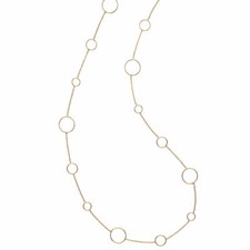 Collier sautoir "cercles" 80