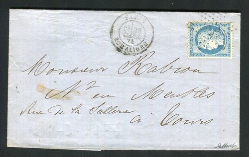 Rare lettre paris pour - rare,
