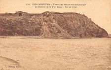 Guadeloupe - LES SAINTES - Terre de Haut - La batterie de la Tête Rouge - Vue de
