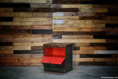Meuble clapet vintage - meuble, à
