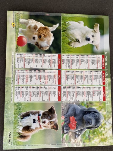 Calendrier almanach facteur - calendrier, du