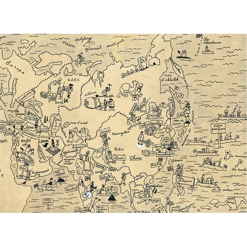 Postcard moulinsart tintin - tintin, cp