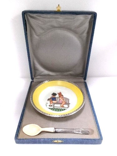 Coffret naissance argent - de,