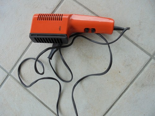 Séche cheveux vintage orange