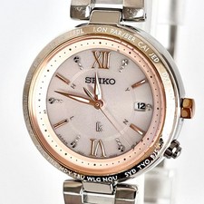 Montre Seiko LUKIA pour femmes radio solaire S2211 boîtier en acier...