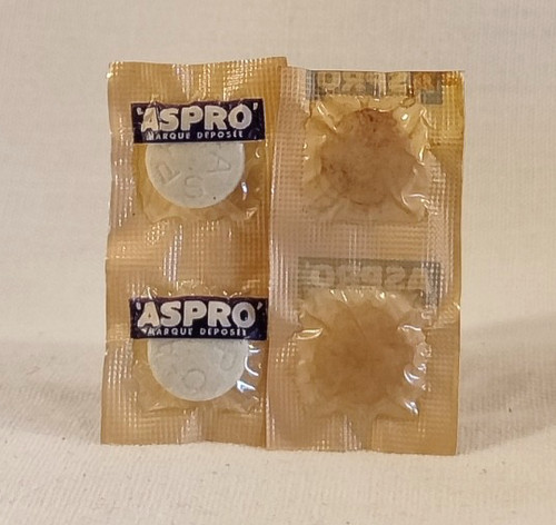 Plaquette vintage aspirine - vintage, d’aspirine