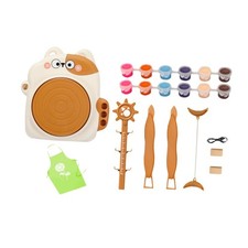 Tour de potier électrique pour enfants Kit de poterie Activité de sculpture
