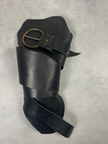 Ceinture cuir noir - , vintage