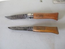 2  COUTEAUX POCHE OPINEL   N° 6  1er CHOIX  + N°7  VIROBLOC
