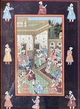 GRANDE PEINTURE GOUACHE SUR