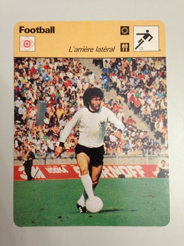 Carte football 1978 - carte, editions