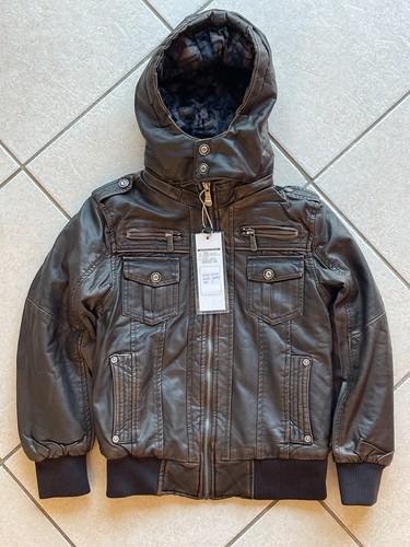 Blouson style cuir simili - cuir, en