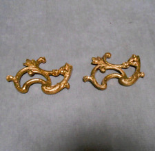 2 Anciens éléments décoration en Laiton Bronze Ornements