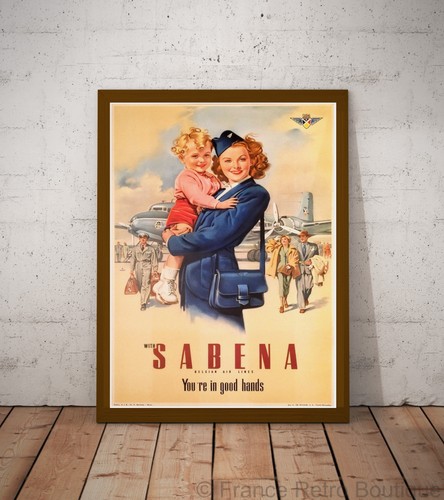 Poster affiche sabena you - poster-affiche,