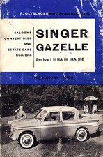 Handbook For The Singer Gazelle - Motor Manuals N°13 - Eds. Sunday Times - 1961