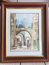 Aquarelle orientaliste signée