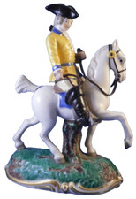 Vintage Nymphenburg Porcelaine Cheval & Rider Figurine Porzellan Figur Hunter