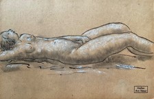 Nu, dessin original du sculpteur Ary Bitter.