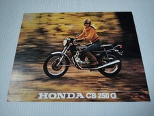 Honda CB 250 G de 1974 Prospectus Catalogue Brochure Moto