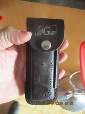 Etui de Ceinture Cuir Vide de son Couteau , Fil Aiguise Lame  (par Vins Guigues