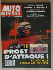 AUTO HEBDO N°762 23/1/1991