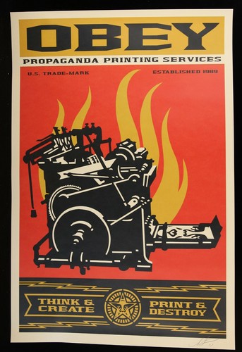 Shepard fairey printing - shepard, ♦