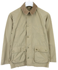 Barbour SL Bedale Veste Homme (UK) 32 Fermeture Éclair Velours Cou Poches Beige