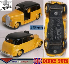Austin taxi  repeinte origine dinky toys England 40h boite repro 1/43