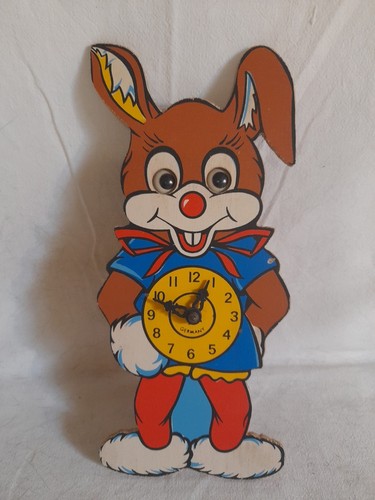 Pendule horloge murale lapin - horloge,