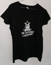 T-shirt Noir Va Te faire