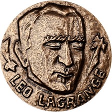 [#1502655] France, Médaille, Léo Lagrange, Bronze, Masson, MS (65-70)