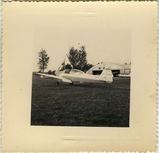 PHOTO ANCIENNE - VINTAGE SNAPSHOT - AVION AVIONNETTE HÉLICE AÉRODROME - PLANE 3