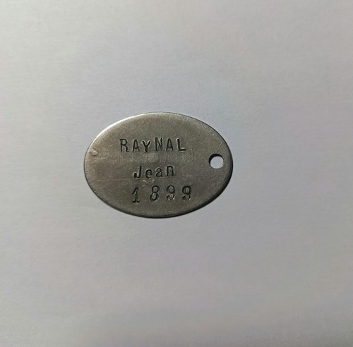 Plaque identité facteur - , à