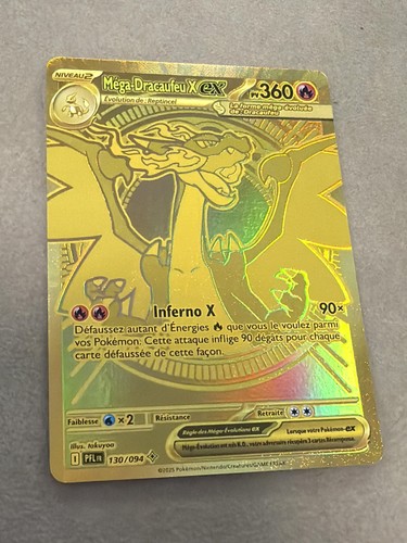 Carte pokémon méga - carte, méga-dracaufeu