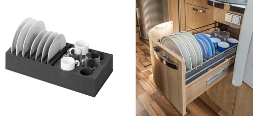 Porte assiettes mousse - pp,