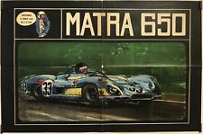 Matra 650 1969 Affiche Originale Automobile Sport Bande Dessinée
