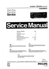 Service Manuel D'Instructions pour Philips Fa 950