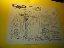 FEUILLET no 17 PLAN D INSTALLATION D EPOQUE POUR POMPE A ESSENCE BOUTILLON satam