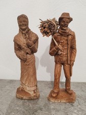 Santons En Bois Peints A La