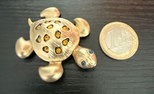 Broche pendentif tortue metal - broche/pendentif,