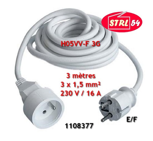 Rallonge électrique - , 3m