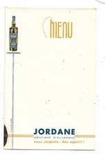 Lot de 6 MENUS ANCIENS