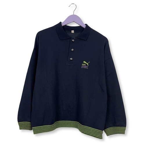 Sweat puma vintage bleu foncé - vintage,