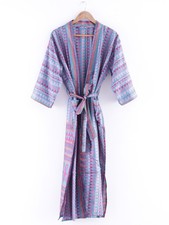 Robe Kimono Vintage En Soie