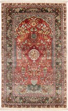 Chine Hereke Tapis Tissé À La Main Tapis Oriental 150 X 90 Cm En Excellent État