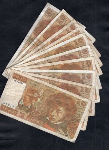 France lot billets de - 10,