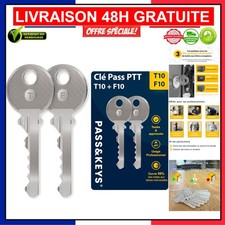 Clés Pass PTT T10 + F10 pour