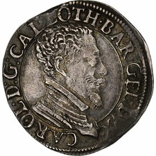 Duché de Lorraine, Charles III, Teston, 1582-1608, Nancy, Argent, TTB+